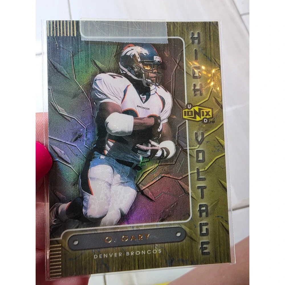 Olandis Gary 1999 Upper Deck Ionix High Voltage Denver Broncos Card HV8‎ F1